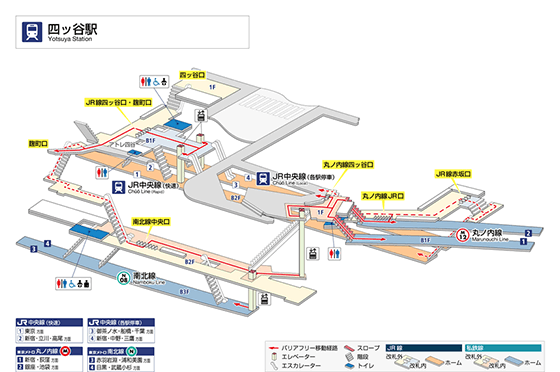 駅構内乗換案内図