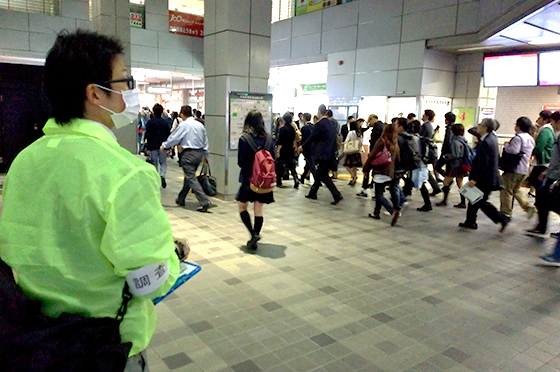 駅構内の旅客流動調査